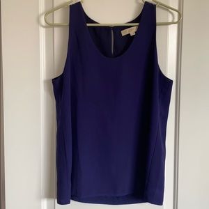 LOFT dark purple sleeveless top